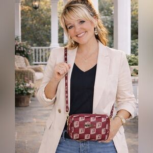 Karl Lagerfeld Paris Monogram Cube Crossbody Bag NWT